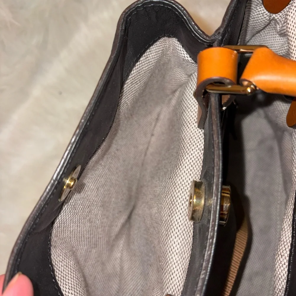 Dooney & Bourke Black and Brown Large Barlow Women's Bag - Picture 5 of 8